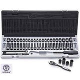 Dual Action 1/4 Drive Metric & SAE Socket Set 53 Pce:    10045302