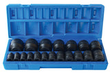 1/2'' Dr. SAE Action Impact Std Socket Set - 600201901