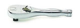 GearWrench 3/8'' Drive Full Polish Teardrop Stubby Ratchet: KDT81209K