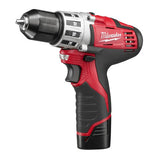 Milwaukee M12 Cordless Drill Driver Kit: MLW2410-22