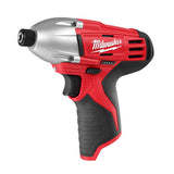 Milwaukee M12 Cordless 1/4'' Hex Impact Driver: MLW2450-20