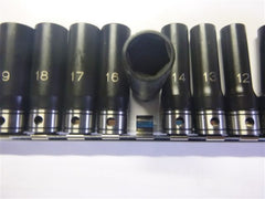 Dual Action 1/2'' Drive Metric Deep Socket Set   11241002